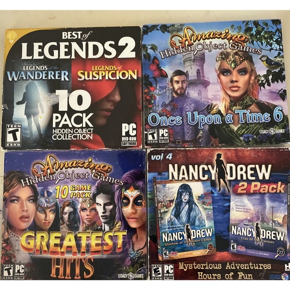 Amazing Hidden Object PC Games Greatest Hits 21 Games And Nancy Drew Mystery